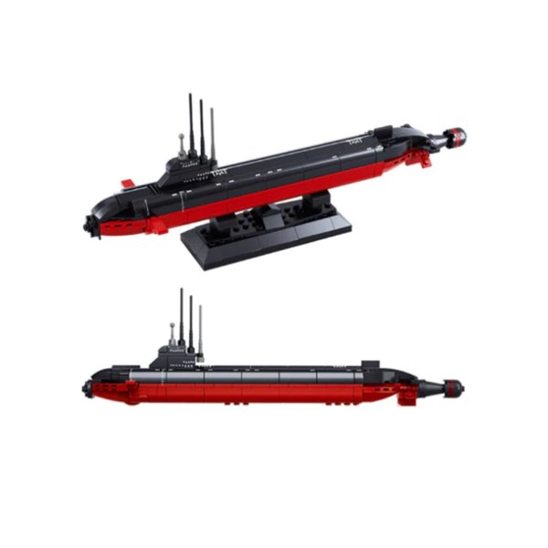 General Jim's Navy Sub - 193 Pieces Building Blocks Navy Submarine Bricks Construction Set