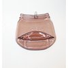 UpCycled Light Mauve Purple Pink Pint Size Mason Jar Melted Flat for Soap Sponge or Spoon Rest