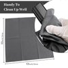 BOVPCAO Microsuede Gun Cloth 3 Pack - Lint Free Gun Cleaning Cloth, 12"x12" Large Gun Cleaning Rags - Soft Microfiber Cloth for Guns, Dark Gray