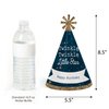 Twinkle Twinkle Little Star - Cone Happy Birthday Party Hats for Kids and Adults - Set of 8 (Standard Size)