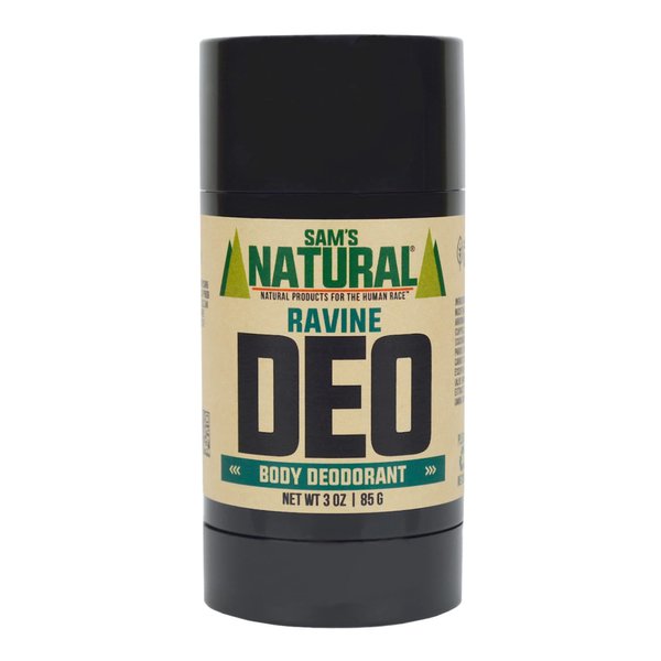 Sam’s Natural Deodorant - Ravine - Aluminum Free DEO - No phthalates, parabens, sulfates, or dyes - Made in New Hampshire - For Men, Women, Unisex - Vegan, Cruelty Free - 3 oz