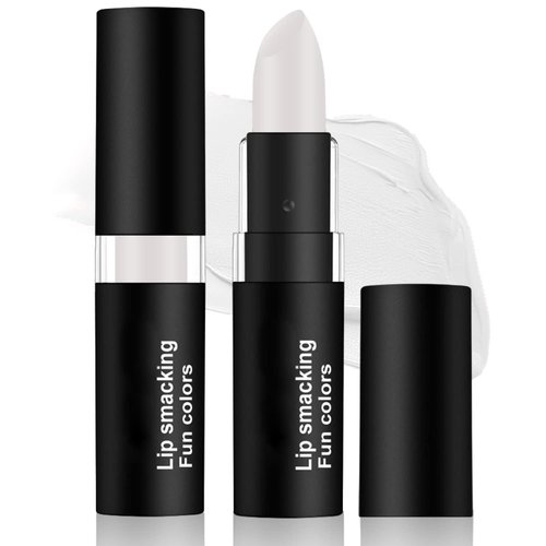 Clown White Cream Blendable Makeup Stick -1Pcs White Lipstick Eye Black Stick, High-pigmented LIp Balm, Sweat-proof Face Body Paint Eyeblack Stick, Halloween/Cosplay/Party/Stage Show Face Paint Makeup