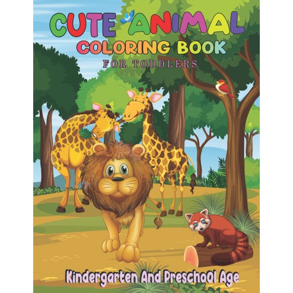 Cute Animals Coloring Book: Fun Easy Cute Animals Coloring Book