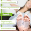 Deep Cleansing Foot Pads, Natural Bamboo Vinegar Ginger Foot Pads, Foot Care Patches for Better Sleep, Relaxation, Relieve Stress, Remove Dampness, Pain Relief, 14 Pack