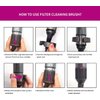Filter Cleaning Brush Compatible with Dyson HD01 HD02 HD03 HD04 HD08 Hair Blow Dryer, Filter Cleaning Brush Attachment for Dyson Supersonic Hair Dryer