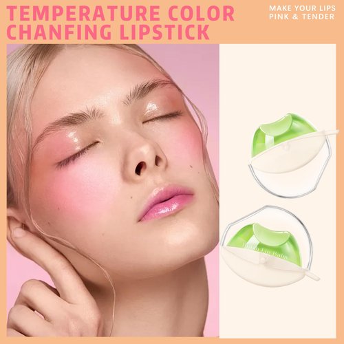 HOSAILY Color Changing Lazy Lipstick, Magic Blush Tinted Lip Balm, PH Temperature Changing Multi-Use Lips and Cheek Jelly Tint Makeup, Hydrating Long Lasting Labiales Magicos Lipstick for Women #3