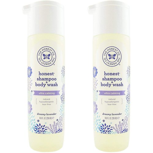 The Honest Company: Dreamy Lavender Scented Shampoo + Body Wash (10 oz) - Pack of 2