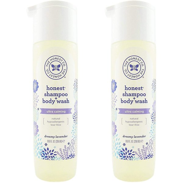 The Honest Company: Dreamy Lavender Scented Shampoo + Body Wash (10 oz) - Pack of 2