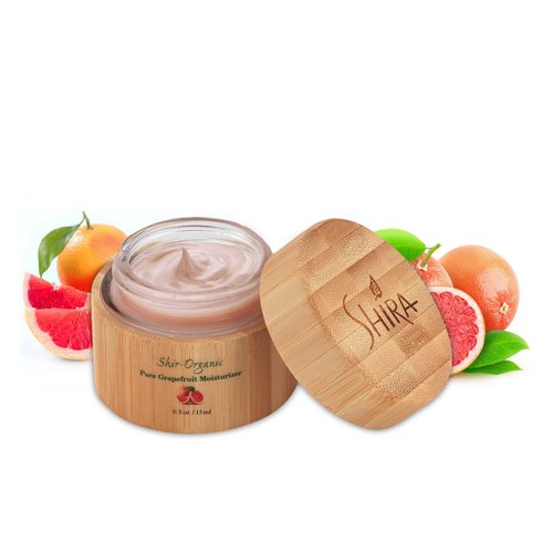 Shir-Organic Pure Pink Grapefruit Moisturizer Intense Hydration Soft - Brightening Moisturizer Rich in Vitamin C For Face Normal to Oily Skin Type (15ml)