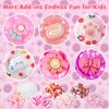 6 Packs Gradient Pink Slime Kit - Cloud Slime, Butter Slime & Clear Slime, Crunchy Slime for Kids with Various Slime Add-ins, Non Sticky Slime Party Favors for Girls and Boys, 360ml Kids Slime(Picnic)