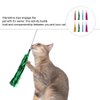 LUOZZY 16 Pcs Cat Teaser Wand Metallic Foil Tassel Cat Wand Toy Replacement with Bell Interactive Catcher Teaser for Pet, Random Color