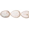 Cream White Freshwater Cultured Pearls Natural Teardrop, B+ Graded, 10x5x14mm (Approx.), 15.5Inch Strings/28Pearls