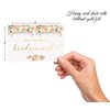 VNS Creations Bridesmaid Proposal Cards. Box set of 8 Will You Be My Bridesmaid and 2 Maid of Honor Cards. 4 x 6 Floral Cards with Gold Foil Ideal for Bridal Party or to go with Bridesmaid Gifts