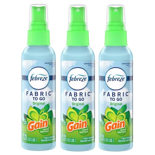 Febreze to Go Fabric Refresher with Gain Original Scent, 2.8-Ounce, (3)