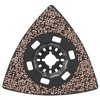 BOSCH OSL350CR2 1-Piece 3-1/2 In. Starlock Oscillating Multi Tool Grout & Abrasive Carbide 20 Grit Delta Sanding Pad for Sanding Applications in Wood, Wood with Paint and Thinset