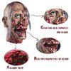 Yarstar Halloween Zombie Head Pendant Simulated Dead Head Bloody Dead Body Parts Horrible Hanging Severed Head Decorations Scary Halloween Props Decorations Haunted House Props Decorations