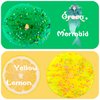 Slime Kit - 4 Pack Jelly Cube Clear Crunchy Slime,with Cherry,Lemon,Mermaid,Rainbow Slimes Charms,Preppy and Aesthetic Stuff,Cute Stress Toys and Cool Birthday Gifts for Girls and Boys