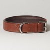 Medium Genuine Leather Hand-Carved Padded “Ponderosa” Dog Collar, fits Neck Size 14" - 18"