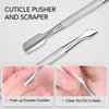 GAOY Cuticle Remover Kit, Cuticle Trimmer Pusher Cuticle Nipper with Cuticle Softener Cuticle Oil, Professional Nail Care Manicure Tools Nail Files and Buffers for Home & Salon Use
