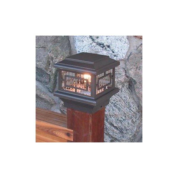 Orion 12V Deck Light, 3-1/2" (4x4 Wood) Post, 1.6W LED, Bronze