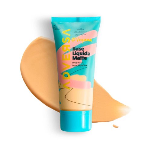 ADVERSA - Vegan Matte Liquid Foundation - Face Makeup, Full Coverage Foundation Makeup, Beauty & Personal Care - Cruelty Free, Gluten Free - 0.88 Fl oz/25g, Color 350