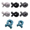MILE 8 Pack Color Mixing Stroller Clips Pegs to Hook Muslin and Toys Seat Cover Blanket Clips Plastic Universal Clip