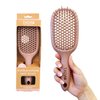 TADA Natural Beauty Hair Brush Detangler for Curly, Thick, Wavy, and Thin Hair - Ventilation Holes for Quick Drying and Styling, Detangler Brush for Women, Men, Kids (4 Colors) (Mauve)