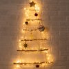 Minetom Fairy Lights Plug in, 10Feet 200 Led Cluster Lights Waterproof Firecracker Starry String Lights for Ceiling Bedroom Wreath Window Wedding Christmas Tree Decoration, Warm White (No Remote)