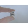 Generic Tiny mini shiny silver tone metal hair claw clip (Clip quantity: 1 clip)