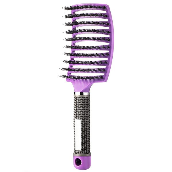 Hairstreaq Detangling Brush, Wet Dry Detangler Hair Brushes, Vented Detangling Brush, Fast Drying Styling Massage Hairbrush for Women & Kids’ Long, Thick, Thin, Curly & Tangled Hair (Purple)