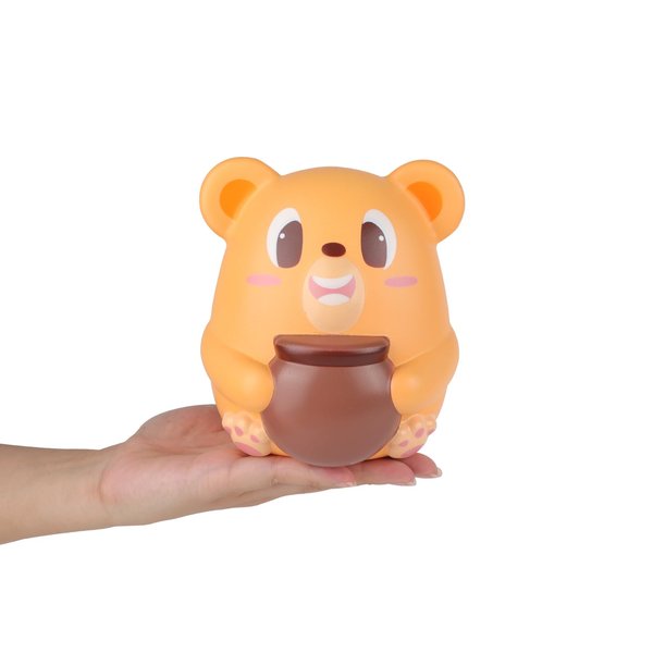 Anboor 5.9" Squishies Jumbo Bear Hug honeypot Slow Rising Scented Kawaii Squishies Animal Toy for Collection Stress Relief Kid's Toys (Light Brown)