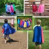 D.Q.Z Superhero-Capes and Masks for Kids Bulk 16 Sets Boys Girls Super Hero-Costumes-Toys Halloween Dress Up Party Favors (Blue)