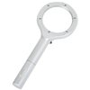 Magnifying Glass with LED Light, Lightweight Handheld Lighted 4X Magnifier (Silver) by Stalwart
