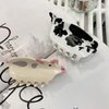 Generic Cow Hair Clip ，Animal Cow Shape Hair Clips ，Acetate Animal Barrettes For Girls，Women'S Hair Dairy Cow Claw Clip Accessories. (Cow), Clear