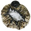 Kella Milla Stylish Satin Shower Cap - Brown Leopard