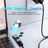 Danfetsoy USB C to DC 5.5mm x 2.1mm Power Charging Cord with Digital Display 100W, 90 Degree DC Male to USB C Female Adapter for Tablet, PC, IP Camera, Bluetooth Speaker, Webcam Routers-1pcs