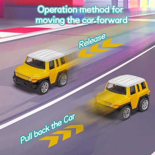 8Pcs Pull Back Cars Set,Big Size SUV Toy Cars Diecast Cars Party Favors for Kids 3-5 4-8 8-12 Friction Powered Race Cars Toys Party Favors Gift Pack for Kids