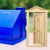 Wooden Dollhouse Door Dollhouse Door 1 12 Scale, Mini Wooden Door, Dollhouse Front Door 1 12 Scale, Mini Wooden Door for Dolls DIY Dollhouse Furniture Accessories 1:12 Wood Door