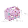 MintieJamie Handle Cardboard Treat Boxes 6.25 X 3.5 X 3.5 Inches, Pack of 12pcs Pastel Color Cute Birthday Boxes, Party Favor Gifting Gable Boxes
