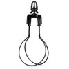 GIGIVOSHA Lamp Shade Harp Holder Adapter kit - Clip on Lampshade Light Bulb With Shade Attaching Finials Support Fitter Parts Converter(1 Pack, Black)
