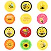 INKSOMOBA 36PCS Bee Party Favors 24 Tattoos Sticker 12 Stamp Set - Ideal Honey Bee Themed Birthday Card Decorations Supplies Goodie Bag Cute Rewards for Boys Girls Classroom Gifts Baby Shower Prizes