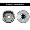 GKmow 1 PC 36MM 6-Point Steel Oil Filter Wrench, 3/8" Oil Filter Removal Tool, Low Profile Drive Socket Wrench, for Ecotec, TDI, VW, GM, Audi, Polaris (Silver #36MM)