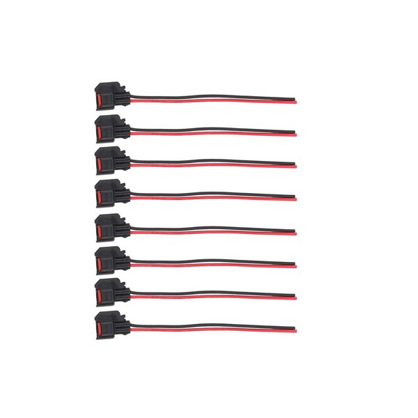 NewYall Pack of 8 Fuel Injector Connector Pigtail Harness Socket Plug Wire
