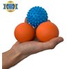 Limm Massage Ball Set - Spiky & Lacrosse Ball - Massage Ball Therapy for Plantar Fasciitis & Pain Relief - Deep Tissue Trigger Point Myofascial Release Ball for Back, Foot, Shoulder & Neck Pain