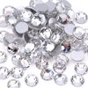 Towenm 1000 Pieces Glass Flatback Rhinestones, SS16 4mm Flat Back Crystals for Craft Clothes Nail Face Art, Non Hotfix Flatback Crystal Rhinestone Gemstones (Crystal Clear/White)