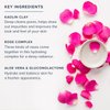 HERITAGE STORE Rosewater Clay Mask Clarifying Treatment - Dry Combination Skin - Purifying Face Mask Deep Cleanses, Detoxifies & Balances w/ Kaolin Clay, Organic Aloe Vera, Hypoallergenic, Vegan, 2oz