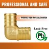 Pex Fittings 3/4 Inch, SUNGATOR 10 PCS 3/4 Pex Elbow 90, 3/4" Pex Elbow Fittings Set, Pex Fittings 3/4 Inch for Pex Pipe, No Lead Brass, ASTM F1807