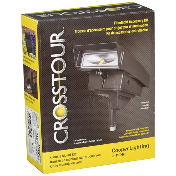 Lumark XTORFLD-KNC Crosstour Carbon Bronze Knuckle Floodlight Mounting Kit, 3"