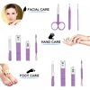 Travel Maniucre Set Women Nail Clipper Set Nail Kits Manicure Kit Finger Toe Nail Clippers Travel Personal Care Set with Portable Case Nail Grooming Kit Gifts for Women Wife Girls Girlfriend Parents