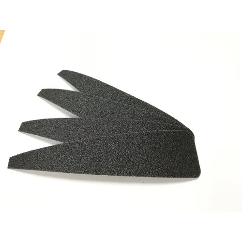 DISPOSABLE PEDICURE FOOT FILE REFILL PADS, 100 GRIT, BLACK, 50 COUNT (100 GRIT, BLACK)